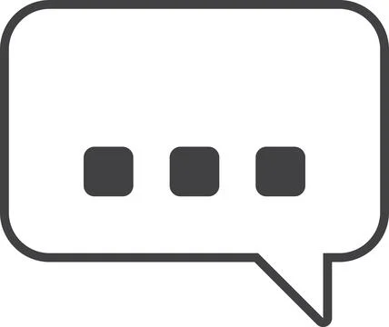 Message boxes and chats illustration in minimal style Illustrazione stock