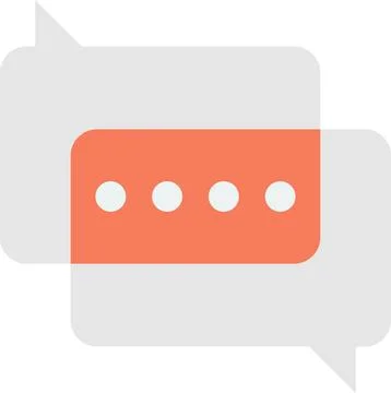 Message boxes and chats illustration in minimal style Illustrazione stock