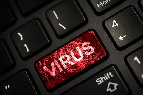 Message on broken red enter key of keyboard Stock Photos