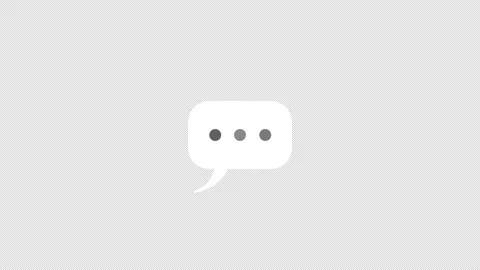 Message bubble animated video. Recieve message waiting. Stock Footage 231400235