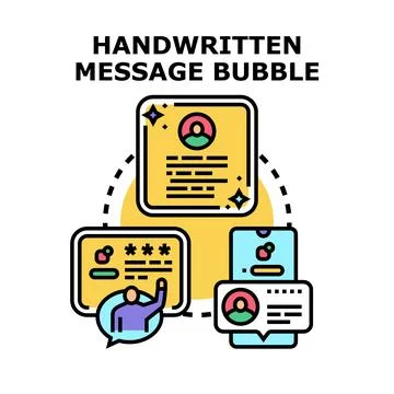 Message bubble communication chat online user interface Stock Illustration