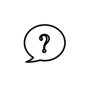Message bubble Help sign icon Illustrazione stock