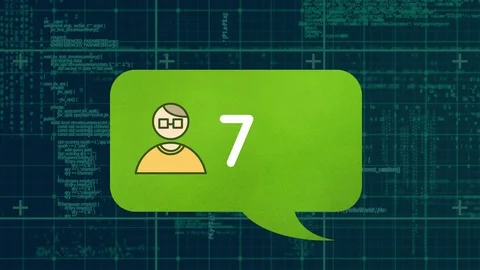 Message bubble icon Stock Footage 107665835