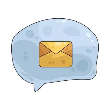 Message bubble illustration Stock Illustration