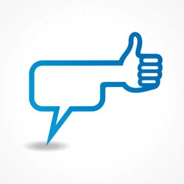 Message bubble make a like symbol stock vector Illustrazione stock