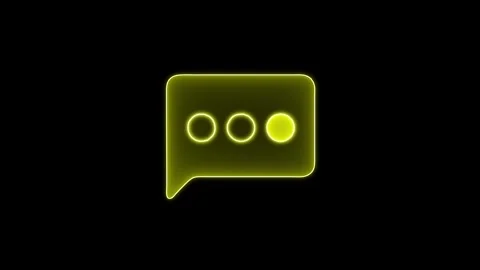 Message bubble typing animation on a white background. Chat message bubble .. Stock Footage 304189968