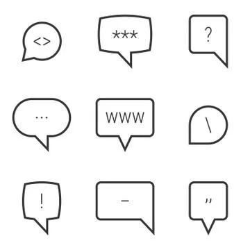 Message bubble vector icon 스톡 일러스트