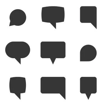 Message bubble vector icon 스톡 일러스트