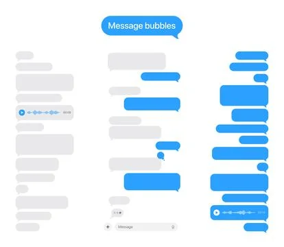 Message Bubbles 2026 Stock Illustration