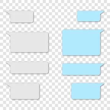 Message bubbles chat vector Stock Illustration