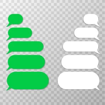 Message bubbles vector icons for chat. Vector illustration Stock Illustration