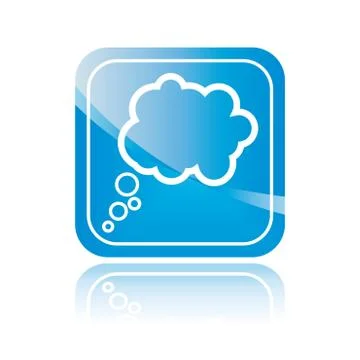 Message button Stock Illustration