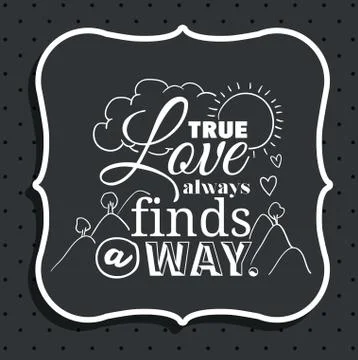 Message in calligraphy design Stock Illustration