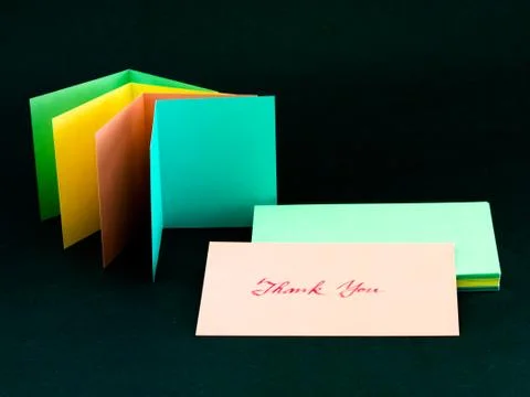 Message Card for Your Family and Friends; Thank You Stock Photos