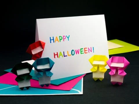 Message Card for Your Family and Friends; Halloween Stock Photos