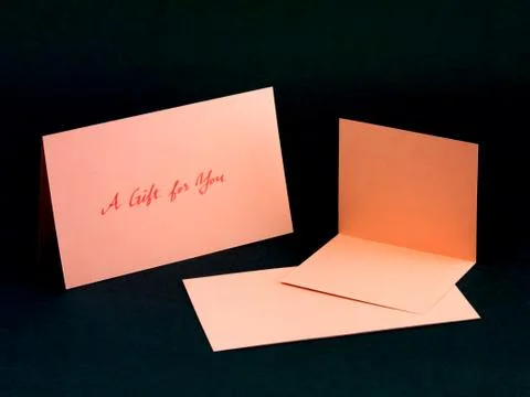Message Card for Your Family and Friends; A Gift for You Stock Photos