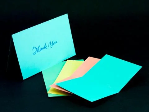 Message Card for Your Family and Friends; Thank You Stock Photos