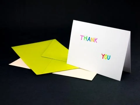 Message Card for Your Family and Friends; Thank You Stock Photos