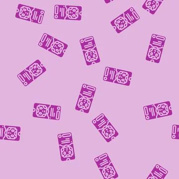 Message chat bot glyph vector seamless pattern Stock Illustration