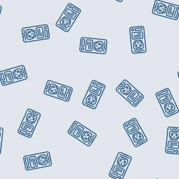 Message chat bot line vector seamless pattern Stock Illustration