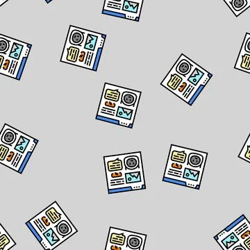 Message chat bot vector seamless pattern Stock Illustration