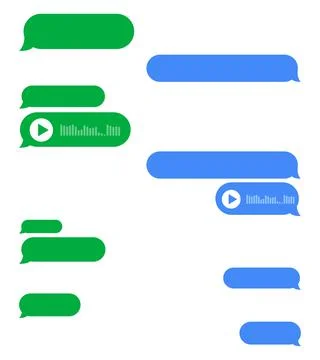 Message chat bubbles Stock Illustration