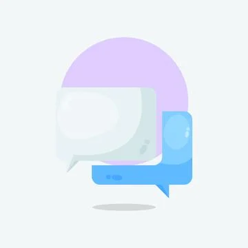 Message chat icon design cartoon illustration Stock Illustration