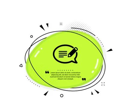 Message chat icon. Speech bubble sign. Vector Illustrazione stock