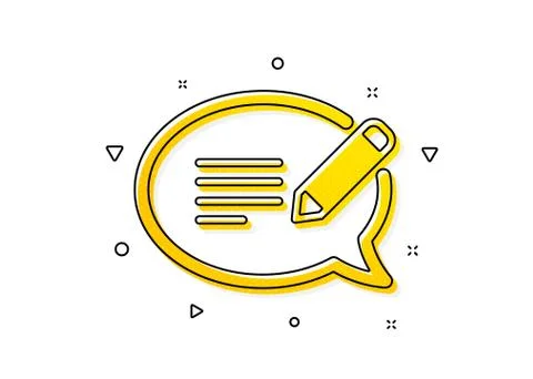Message chat icon. Speech bubble sign. Vector Stock Illustration