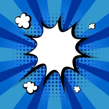 Message cloud colorful blue background sticker Stock Illustration