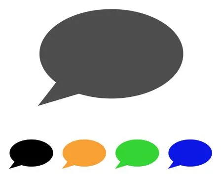Message Cloud Vector Icon Stock Illustration