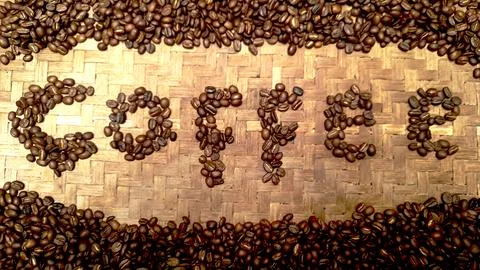 A message from coffee Stock Photos