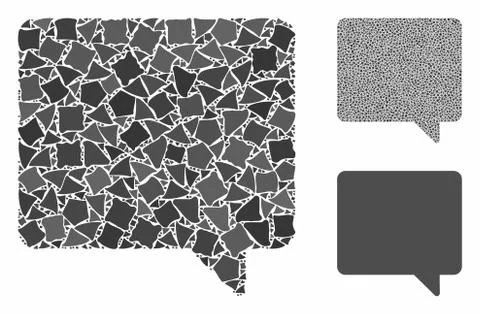 Message Composition Icon of Bumpy Elements Stock Illustration