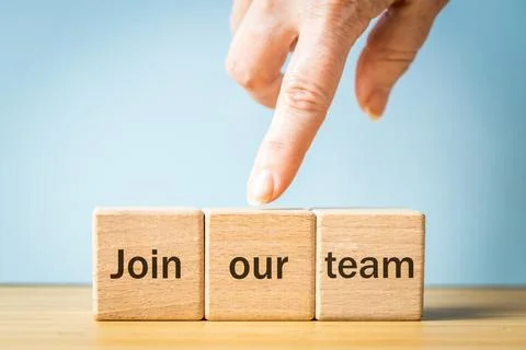 Message Conversation Communication Invitation, Join our team, concept writt.. Stock Photos