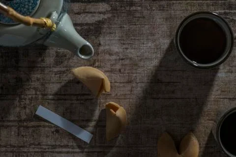 Message in a cookie Stock Photos