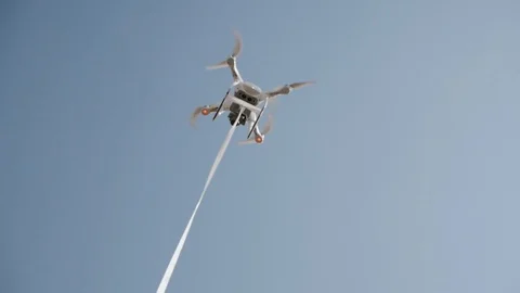 Message delivery by drone Stock Footage 106283159