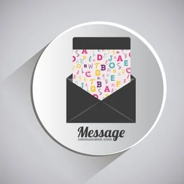 Message design Illustrazione stock