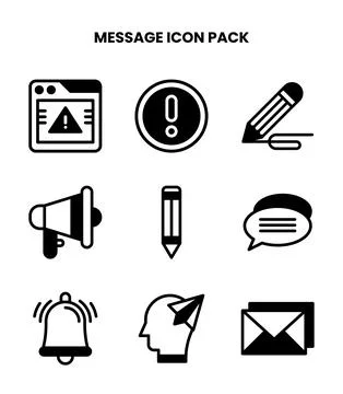 Message DuoTone UI Icons Pack Illustrazione stock