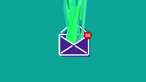 Message envelop render Stock Footage 91618759