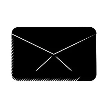 Message envelope email communication pictogram Stock Illustration