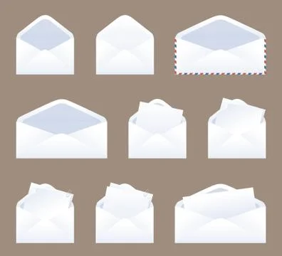 Message in an envelope Stock Illustration