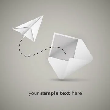 Message from an Envelope Stock Illustration