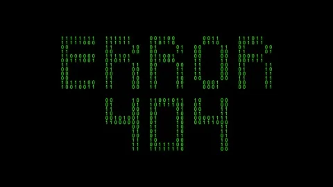Message error 404 on digital binary code background 動画素材 321418286