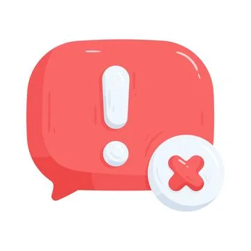 Message failed Stock Illustration