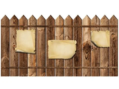 Message fence Stock Photos