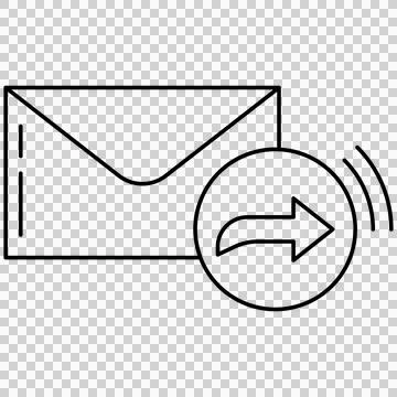 Message forwarding 스톡 일러스트