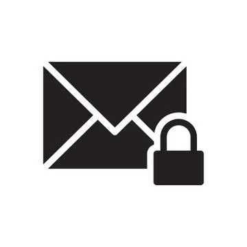 Message glyph flat icon Stock Illustration