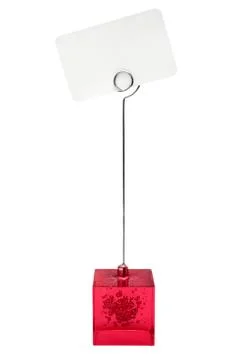 Message Holder Isolated on a White Background 스톡 사진