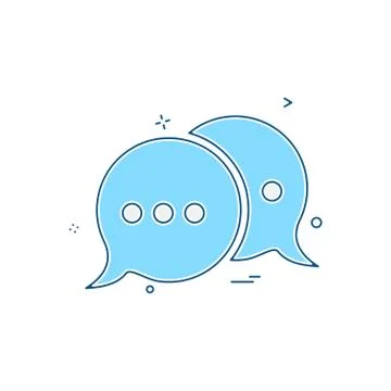 Message icon design vector Stockillustratie