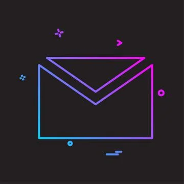 Message icon design vector Stock Illustration